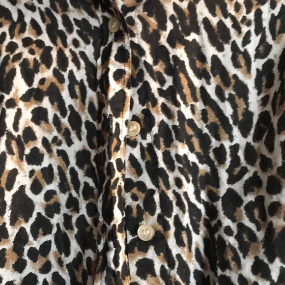 J Crew cheetah spotted collared shirt - Picture 2 of 2